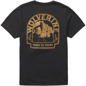 WOLVERINE Men's Tombstone Rig Black Short Sleeve Graphic Tee (W1220188-1003)