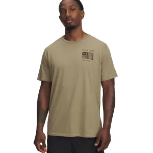 UNDER ARMOUR Men's Freedom By 1775 Federal Tan/Gridiron Brown T-Shirt (6004104-499)