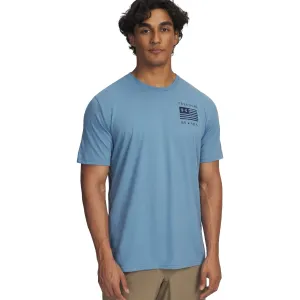 UNDER ARMOUR Men's Freedom By Sea Blue Smoke/Washed Navy T-Shirt (6004103-418)