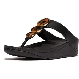 FITFLOP Fino Resin-Hoop Leather Toe-Post Sandals (IB8)