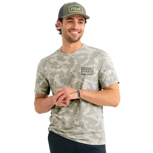 HUK Men's Drift Printed Seagull Camo SS Crew Tee (H1200736-059)