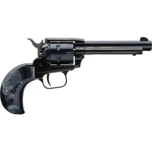 Heritage Arms Rough Rider Bird Head Revolver 22lr/22mag - 4.75" - Blue - Black Pearl Birds Head Grip