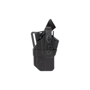Safariland 7360RDS ALS/SLS Mid-Ride Level III Duty Holster for HK VP9 with RDS/TLR-7 - Plain Black - Right Hand