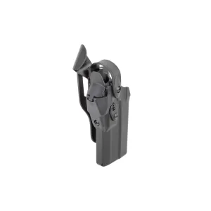 Safariland 7360RDS ALS/SLS Mid-Ride Level III Duty Holster for GLOCK 17 Gen5 With RDS/X300 - Plain Black - Left Hand