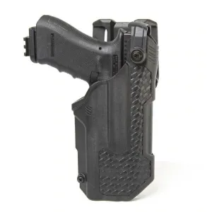 Blackhawk T-Series L3D Light-Bearing Left Hand Duty Holster - Basketweave - Fits Sig Sauer P320/P250/M17/M18 with TLR 1/2
