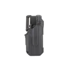 Blackhawk T-Series L3 Duty LB Holster Fits Glock 17/22 w/ TLR7 - Right Hand - Black - Open Box
