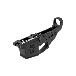 Spikes Tactical AR9 Lower Receiver - Spider Logo - GLOCK Magazine - Stripped Lower