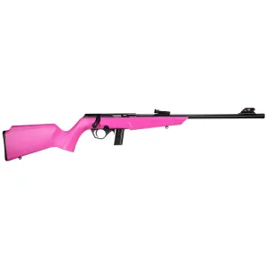 Rossi Firearms RB22 Compact Bolt Action Rifle 22 LR - 16.5" - Matte Black - Pink Monte Carlo Stock