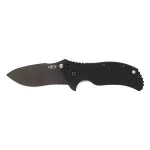Zero Tolerance ZT 0350 Folding Knife - Drop Point Recurve - 3.25" Plain Edge - Black