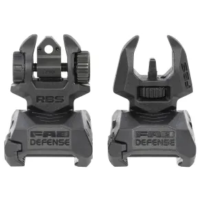 Meprolight Self-Illuminated Flip Up Iron Sights - Green Tritium with Orange Outline Front and Green Rear