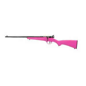 Savage Arms Rascal 22LR Left Hand Bolt Action Rifle - Pink - Single Shotrd - 16.125"