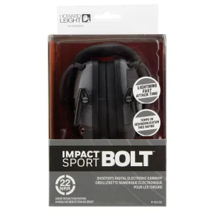 Howard Leight Impact Sport Bolt 22 dB Electronic Over Ear Muffs - Gray