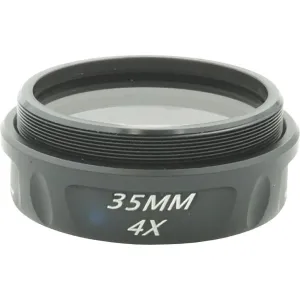 Sure-Loc 4X 35mm Lens Center Drilled for .19" Fiber SL52354
