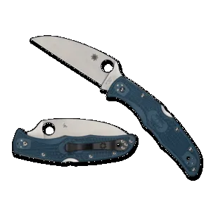 Spyderco Endura 4 Lightweight Folding Knife 3.78" Wharncliffe Blade - Blue