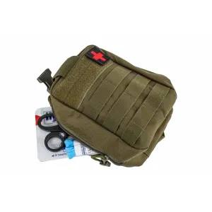 PA Gear Individual First Aid Kit With Pouch - Includes CAT - OD Green