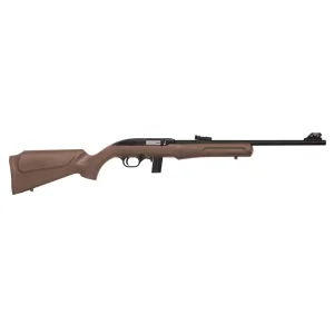 Rossi Firearms RS22 Rifle 22 LR - 18" - Matte Black - Coyote Brown Synthetic Stock