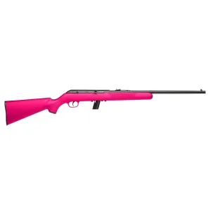Savage Arms 64 F 22 LR Semi-Auto Rifle - 21" - Matte Blue - 10rd - Pink Synthetic Sporter