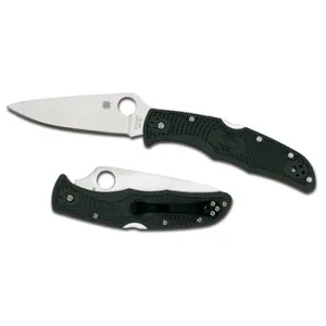 Spyderco Endura 4 - Satin-Plain-Drop Point-Green-FRN