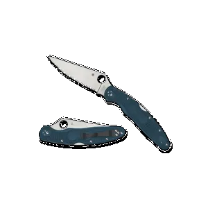 Spyderco Endela Lightweight Wharncliffe K390 Folding Knife - Blue