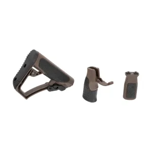 Daniel Defense AR-15 Furniture Set - M-LOK Grip - Mil-Spec + Brown