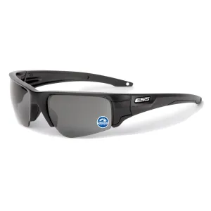 ESS Crowbar Glasses - Black with Polarized Mirrored Gray Lens