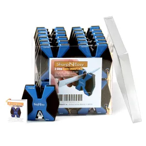 Accusharp Sharp N Easy 2-Step Ceramic Knife Sharpener - Blue (24 Pack)