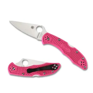 Spyderco Delica 4 FRN Folding Knife - Pink