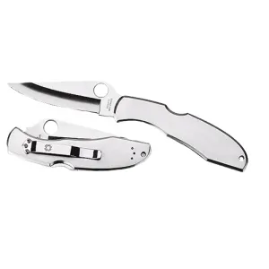 Spyderco Endura 4 3.88" Folding Knife - Plain Edge - Stainless