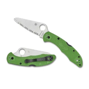 Spyderco Pacific Salt 2 Green LC200N Folding Knife