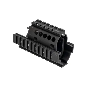 Midwest Industries Mini Draco AK Railed Handguard - Standard Topcover - Black