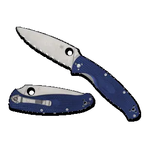 Spyderco Resilience Lightweight CPM S35VN Folding Knife - Blue