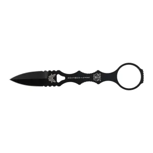 Benchmade Mini SOCP Fixed Skeletonized Dagger 2.22" Blade - Plain Edge - Black
