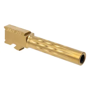 Faxon Firearms Match Series Flame Fluted 9mm Barrel - G19 Gen 2-5 - TiN