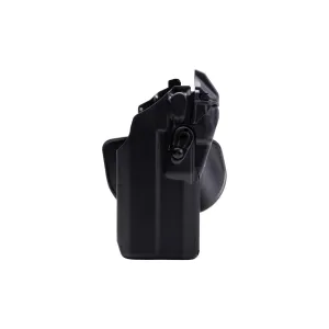 Safariland 7378RDS 7TS ALS Level I Concealment Paddle/Belt Holster for GLOCK 17 Gen5 with RDS/TLR-1 - Plain Black - Right Hand