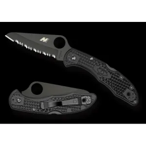 Spyderco Salt 2 FRN Folding Knife - Black/Black