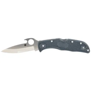 Spyderco Endela 3.4" Folding Knife - Plain Edge - FRN Blue/Gray
