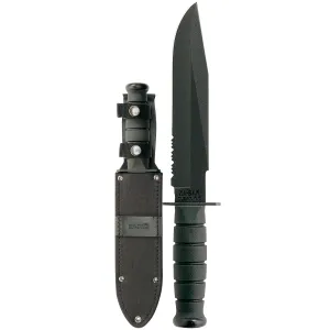 KA-BAR Fighter 8" Fixed Blade Knife - Serrated Edge