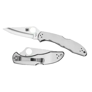 Spyderco Delica II 3" Folding Knife - Plain Edge - Stainless
