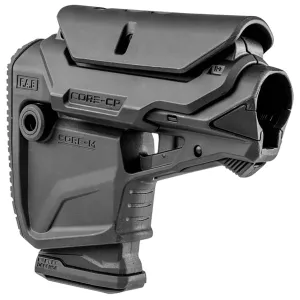 F.A.B. Defense GL-CORE M CP Survival AR-15 Buttstock With Magazine Carrier And Adjustable Cheek Riser - Black
