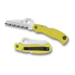 Spyderco Saver Salt FRN Folding Knife - Yellow