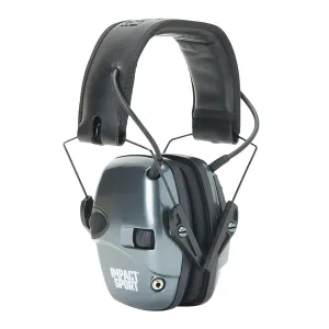 Howard Leight Impact Sport 22 dB Over Ear Electronic Youth Ear Muff - Gray