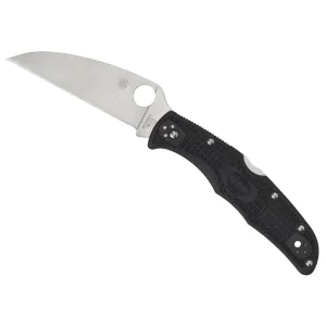Spyderco Endura 4 3.75" Folding Knife - Plain Edge - Black
