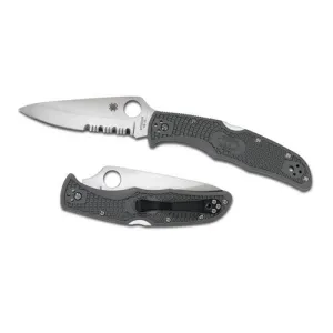 Spyderco Endura 4 Folding Knife - Combo Edge Drop Point 3.75" Blade - Foliage Green
