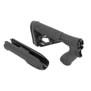 Adaptive Tactical M4 Stock and Forend for Remington 870 12g  - Black