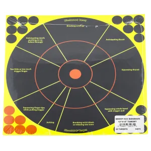 Birchwood Casey Shoot-N-C 12" Handgun Trainer Target - 50 Pack