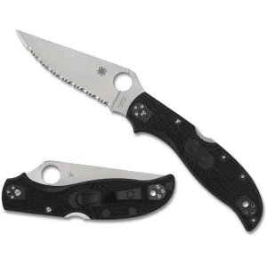 Spyderco LeafJumper 3.09" Drop Point Folding Knife - Serrated