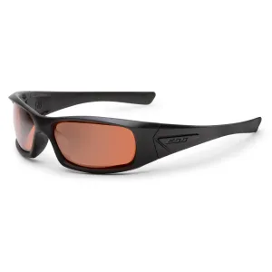 ESS 5B Black Frame Ballistic Glasses - Mirrored Copper Lens