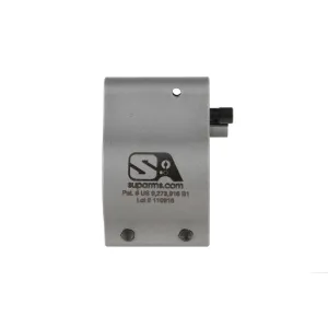 Superlative Arms AR-15 Adjustable Gas Block - Matte Finish - Clamp On - .875"