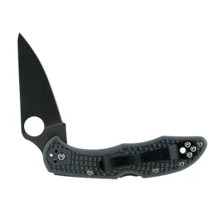 Spyderco Delica 4 2.88" Folding Knife - Plain Edge - Grey