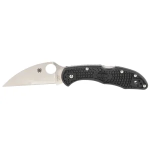 Spyderco Delica 4 Lightweight 2.8" Folding Knife - Plain Edge - Black
